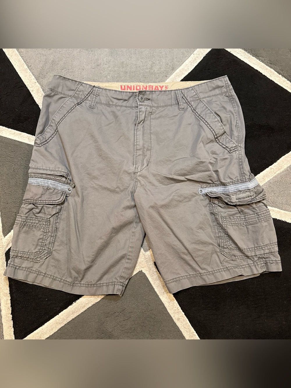 Y2K Union Bay gray cargo shorts
